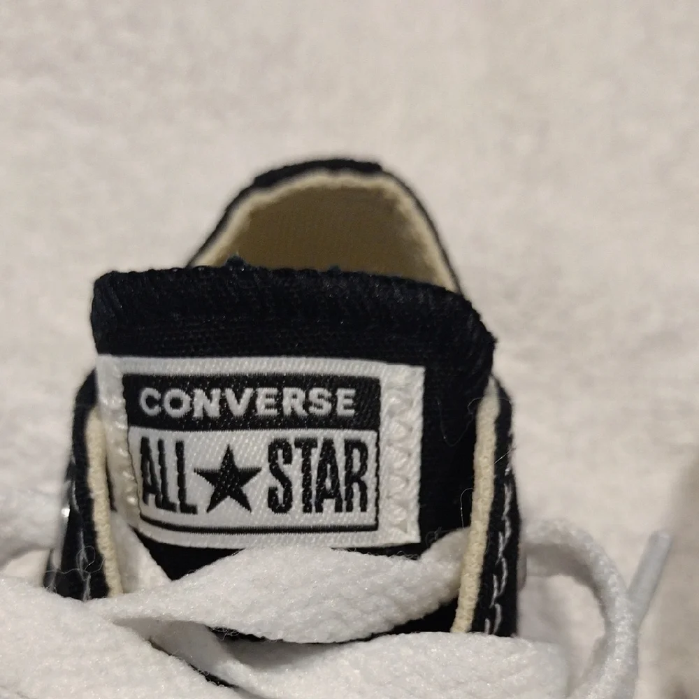 Converse Kids Classic Black and White Sneakers - Picture 3 of 5
